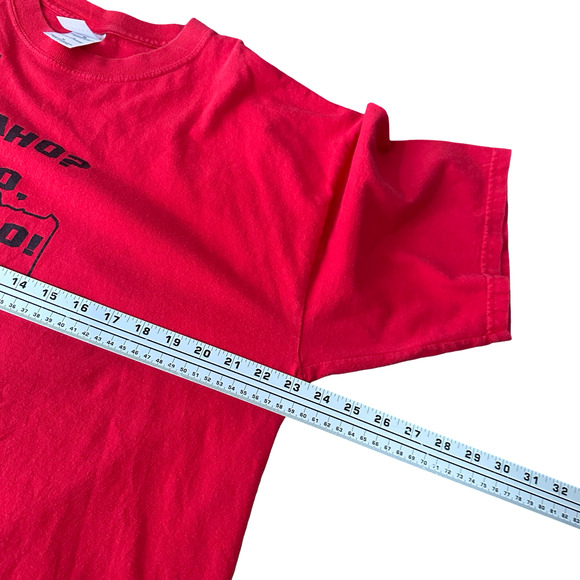 Vintage Idaho No Udaho T-Shirt Men’s XL Red Graphic Print Short Sleeve Joke Y2K - Picture 6 of 8